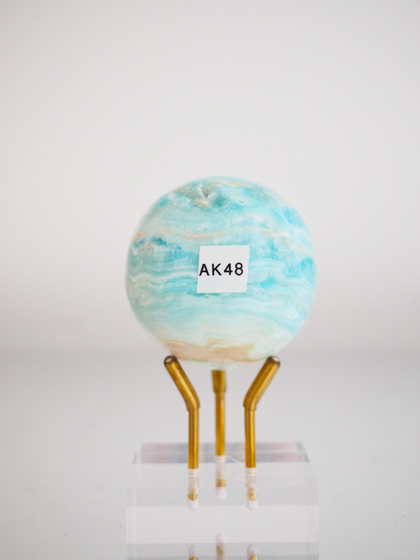 Karibischer Calcit X Aragonit Kugel ca. 5 cm - Pakistan HIGH QUALITY