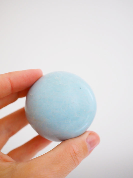 Dickite . Madagassischer Türkis Kugel ca. 5.5 cm - Madagascar