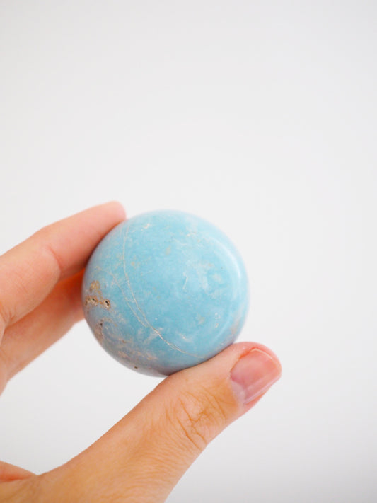 Dickite . Madagassischer Türkis Kugel ca. 4 cm - Madagascar
