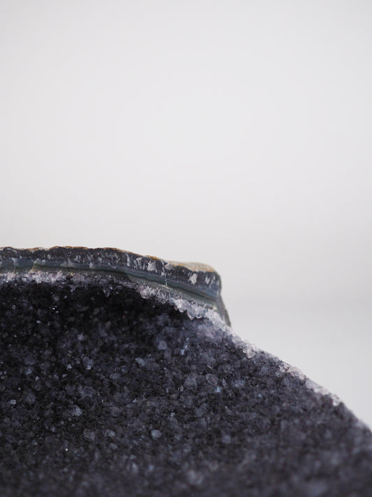 Natürliche Schwarze Amethyst Kristall . Edelstein Schale ca 18 cm - Uruguay HIGH QUALITY