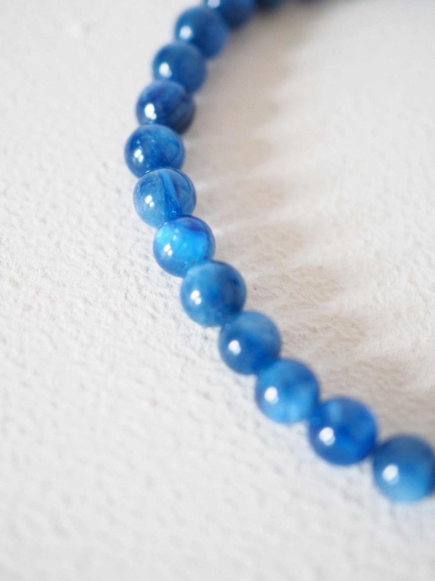 Kyanit Kugel Armband . Kyanite Bracelet ca. 5 mm - Brasilien HIGH QUALITY