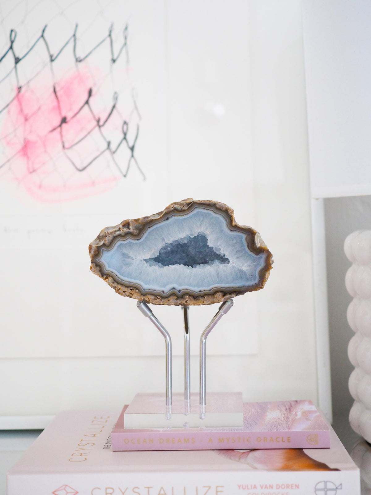 Wolke Achat Geode . ca. 11 cm - aus Brasilien HIGH QUALITY Handpoliert