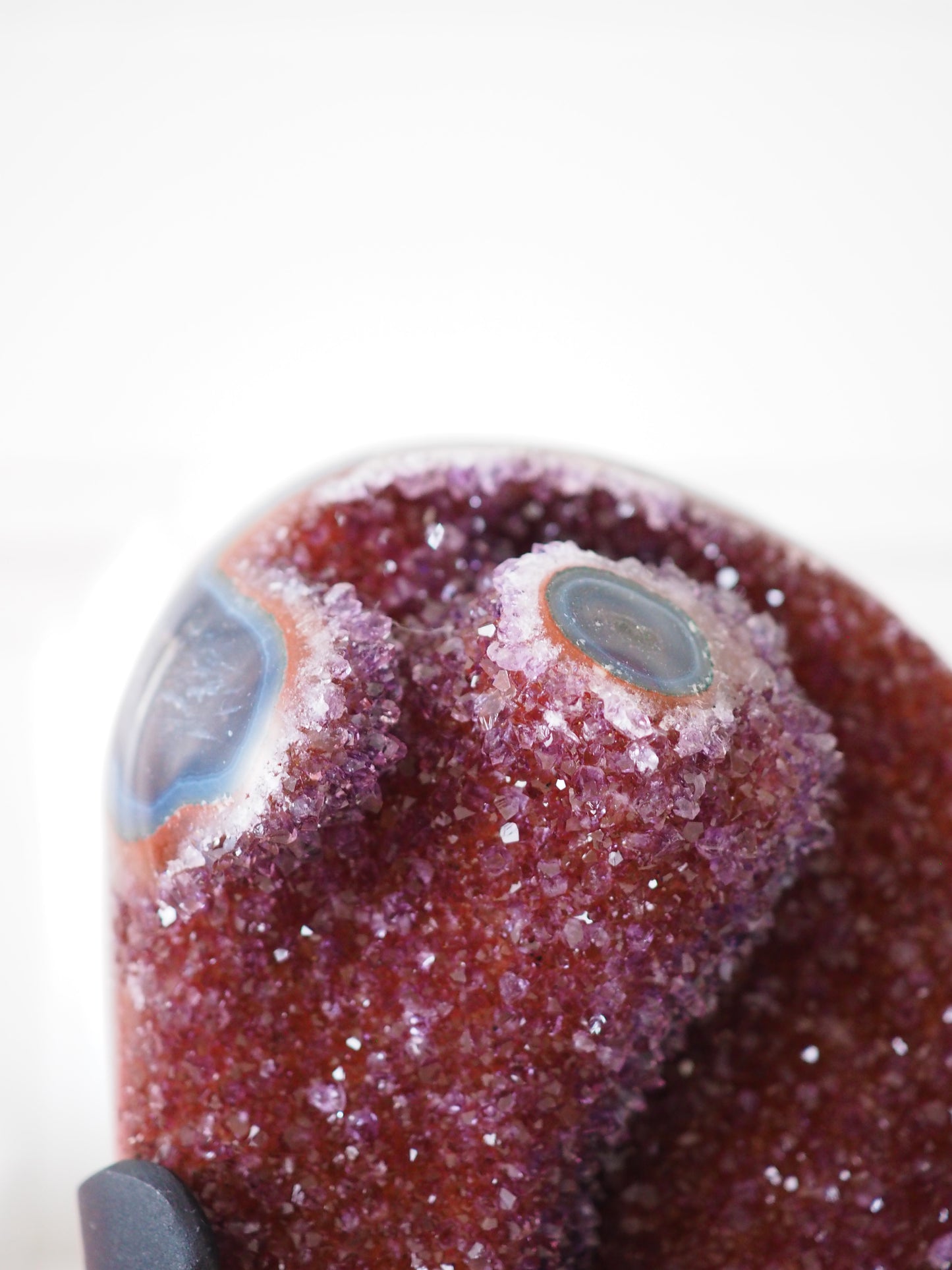 Roter Amethyst auf Halter . Ständer ca. 16x7cm PARADISE COLLECTION - aus Uruguay HIGH QUALITY RARE