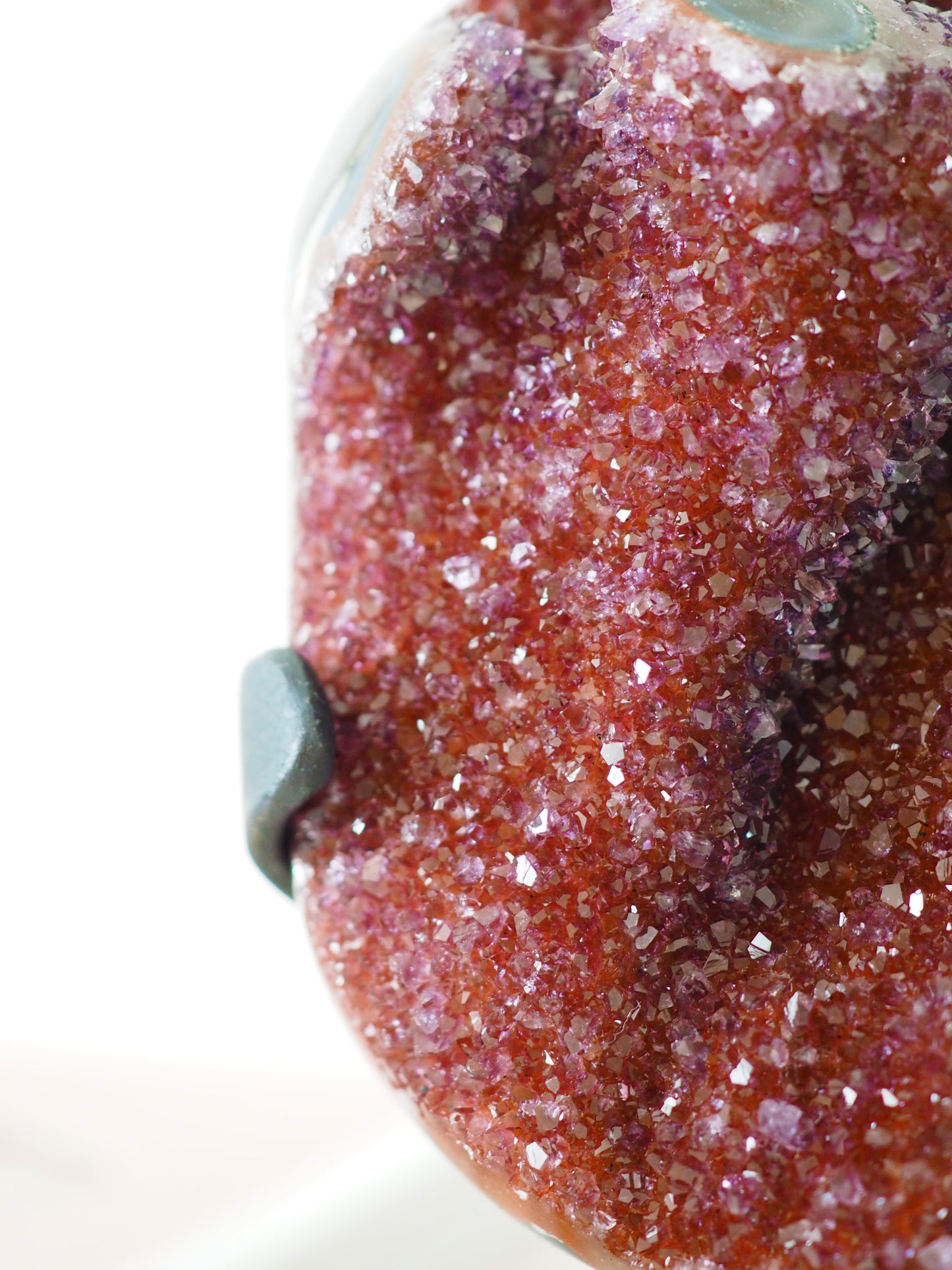 Roter Amethyst auf Halter . Ständer ca. 16x7cm PARADISE COLLECTION - aus Uruguay HIGH QUALITY RARE