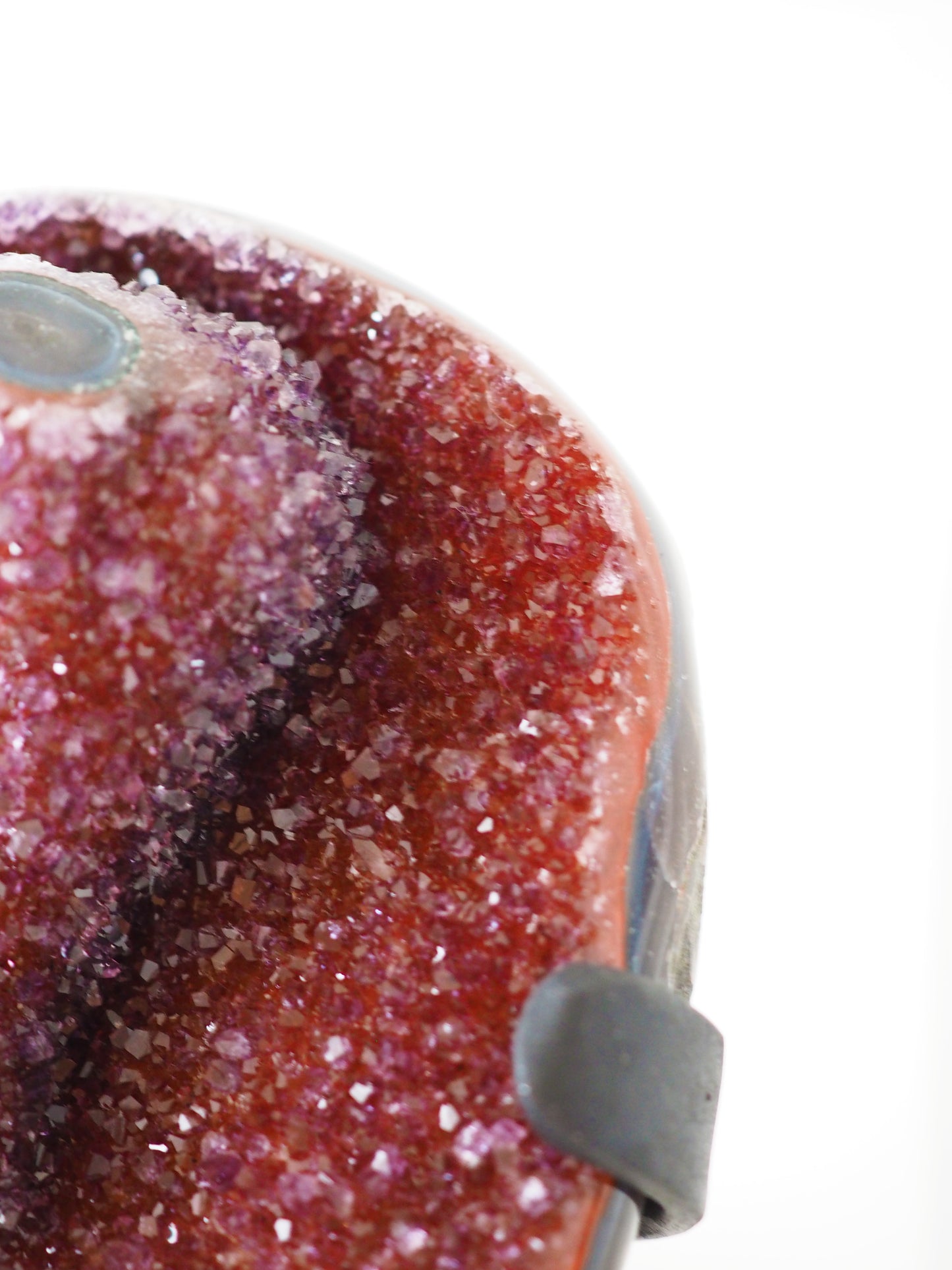 Roter Amethyst auf Halter . Ständer ca. 16x7cm PARADISE COLLECTION - aus Uruguay HIGH QUALITY RARE