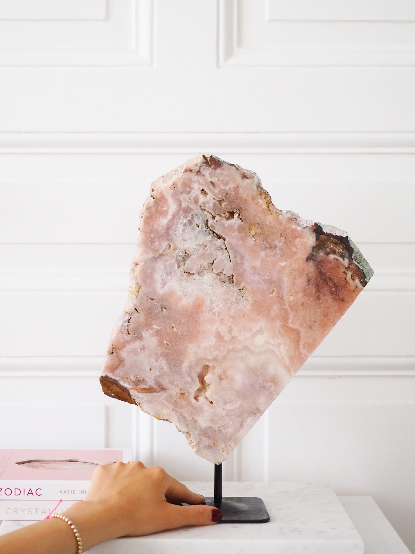 Pink Amethyst auf Halter Ständer ca. 24 x 36cm 2.9Kg . PARADISE COLLECTION - aus Brasilien Boarder Argentina HIGH QUALITY