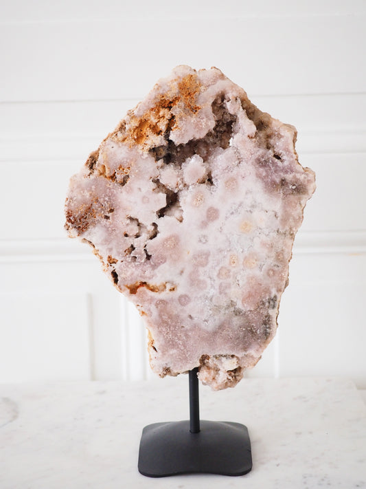 Pink Amethyst auf Ständer Halter ca. 17 x 30cm 2.6Kg . PARADISE COLLECTION - aus Brasilien Boarder Argentina HIGH QUALITY