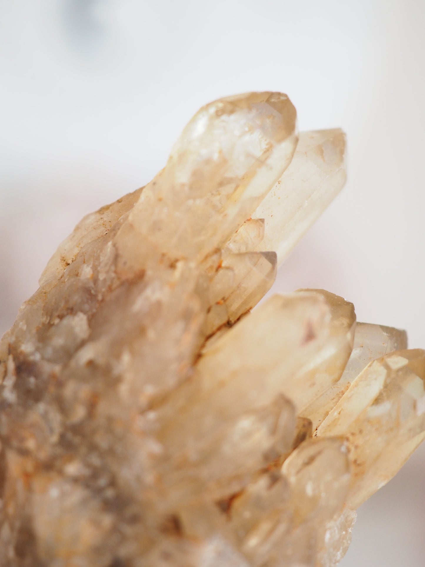 Natürliches Kundalini Citrin Cluster . Elestial ca. xx cm - aus Kongo RARE