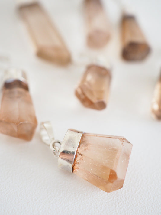 Goldener Topaz 925er Sterlingsilber ca. 2-3 cm - Pakistan