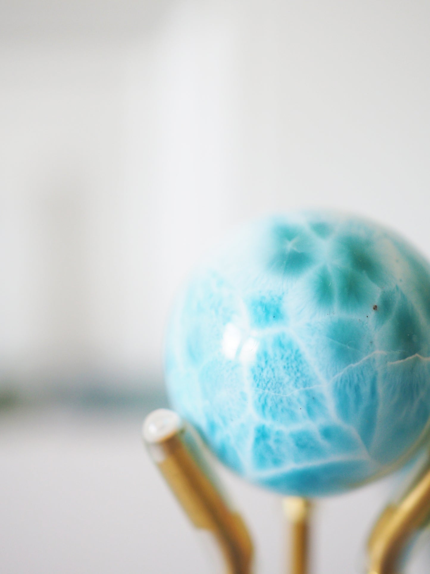 AAA Larimar Kugel ca. 2.5 cm No.29 - aus der Dominikanischen Republik RARE