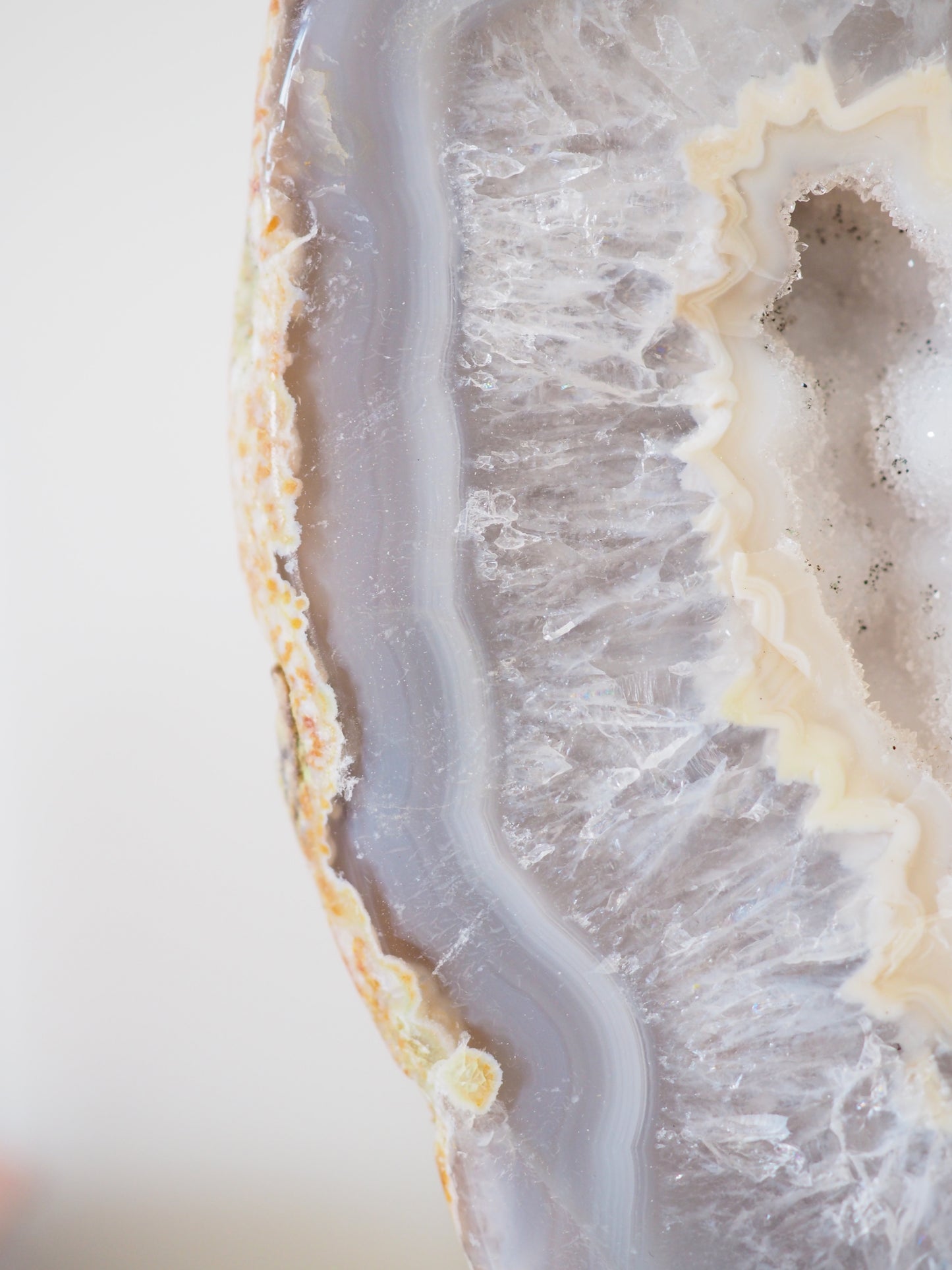 Achat Geode auf Ständer . Halter ca xx cm - aus Brasilien