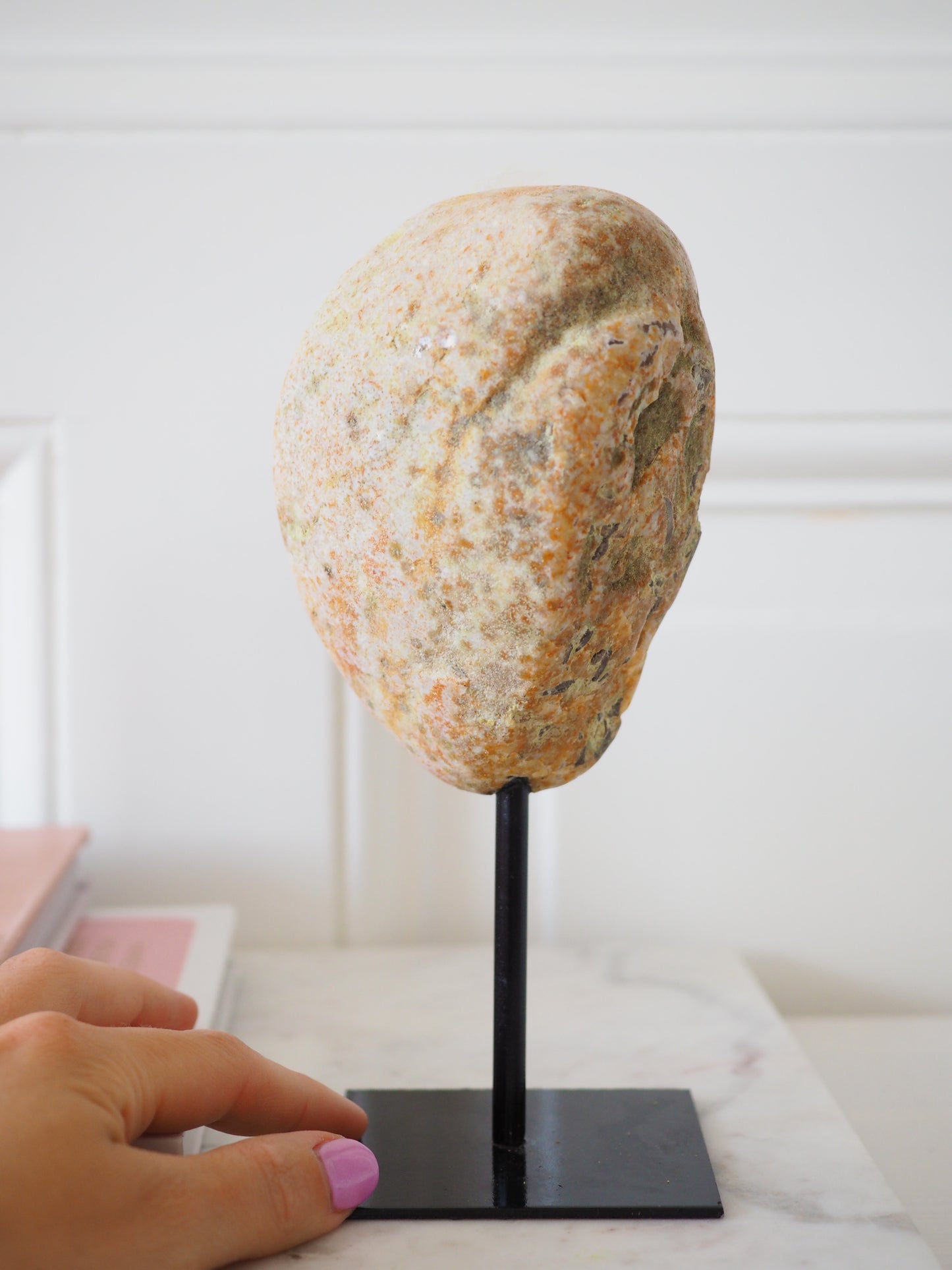 Achat Geode auf Ständer . Halter ca xx cm - aus Brasilien