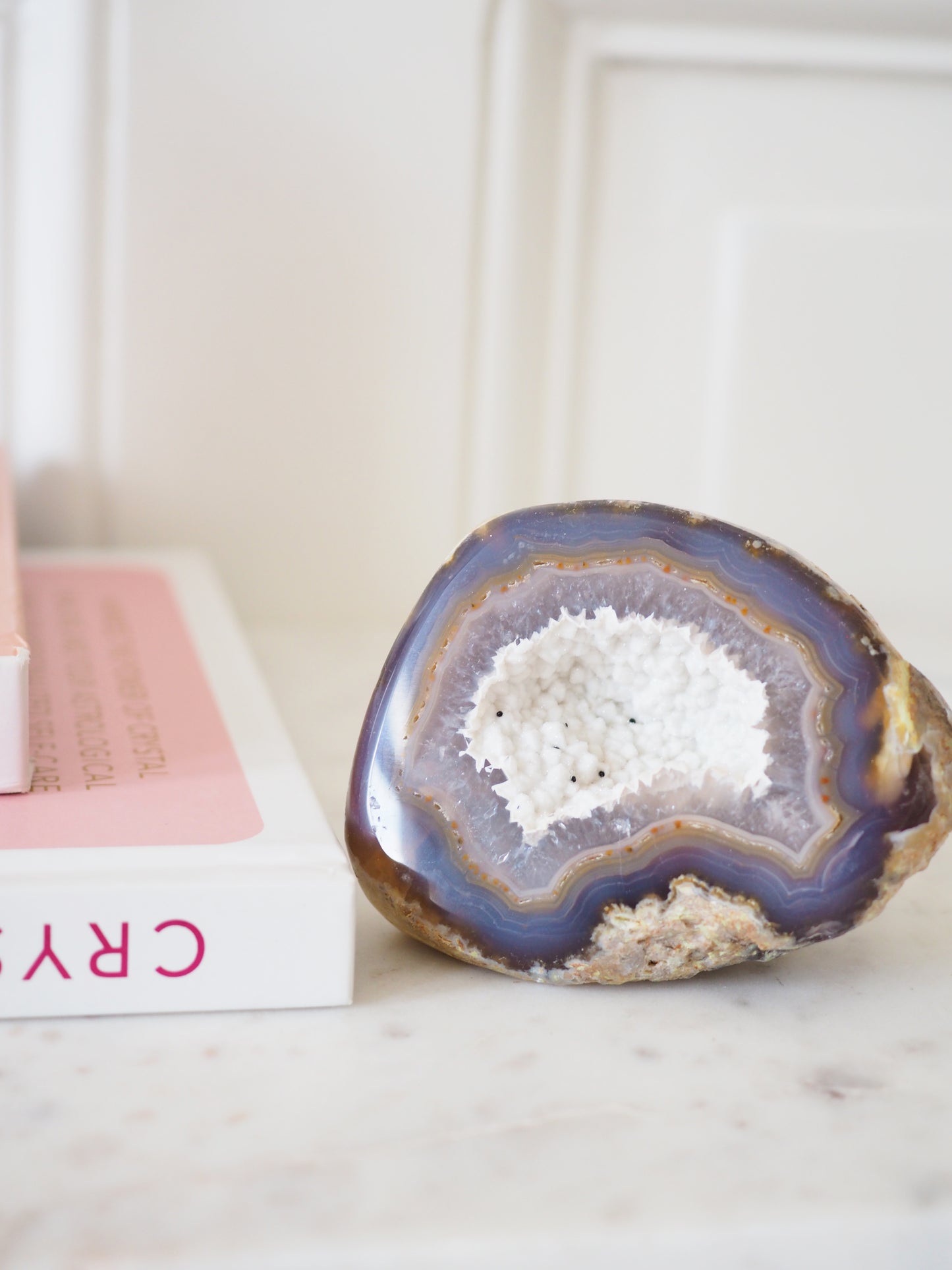 Sugar Druzy Achat Geode . Agate Geode ca xx cm - aus Brasilien HIGH QUALITY Handpoliert