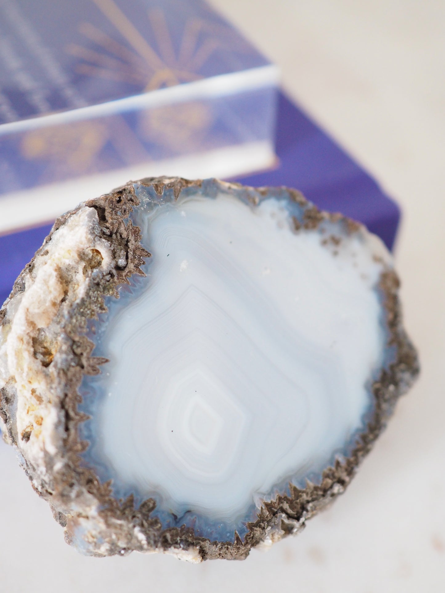 Eismeer Achat Anschliff ca 5-6 cm - aus Brasilien