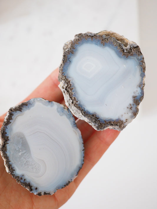 Eismeer Achat Anschliff ca 5-6 cm - aus Brasilien