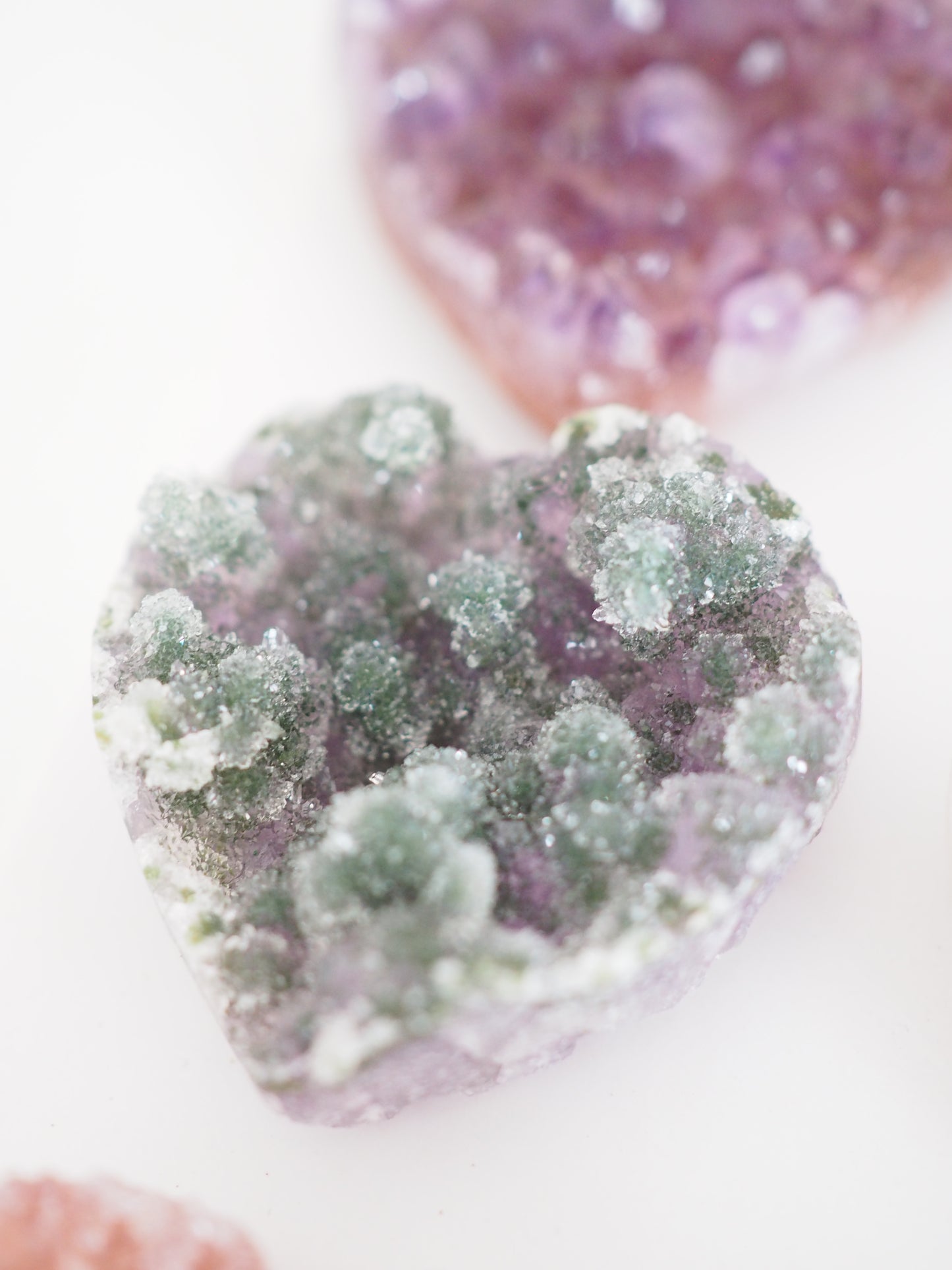 MYSTERY Rainbow Amethyst Herz - aus Uruguay RARE