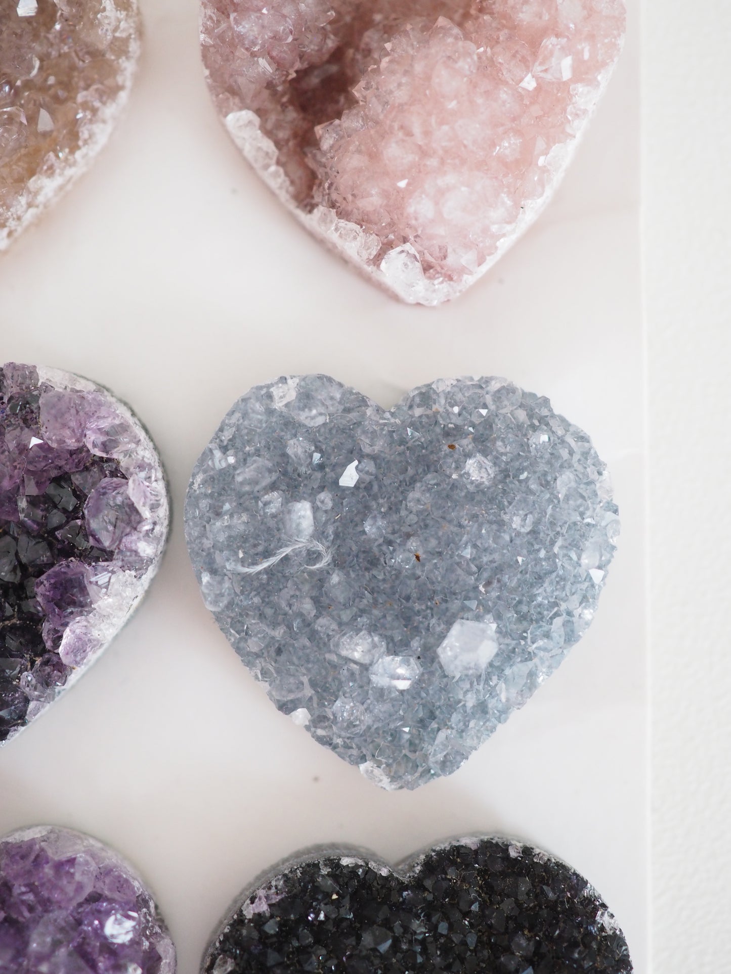MYSTERY Rainbow Amethyst Herz - aus Uruguay RARE