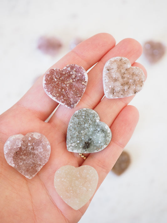 MYSTERY Rainbow Amethyst Herz - aus Uruguay RARE