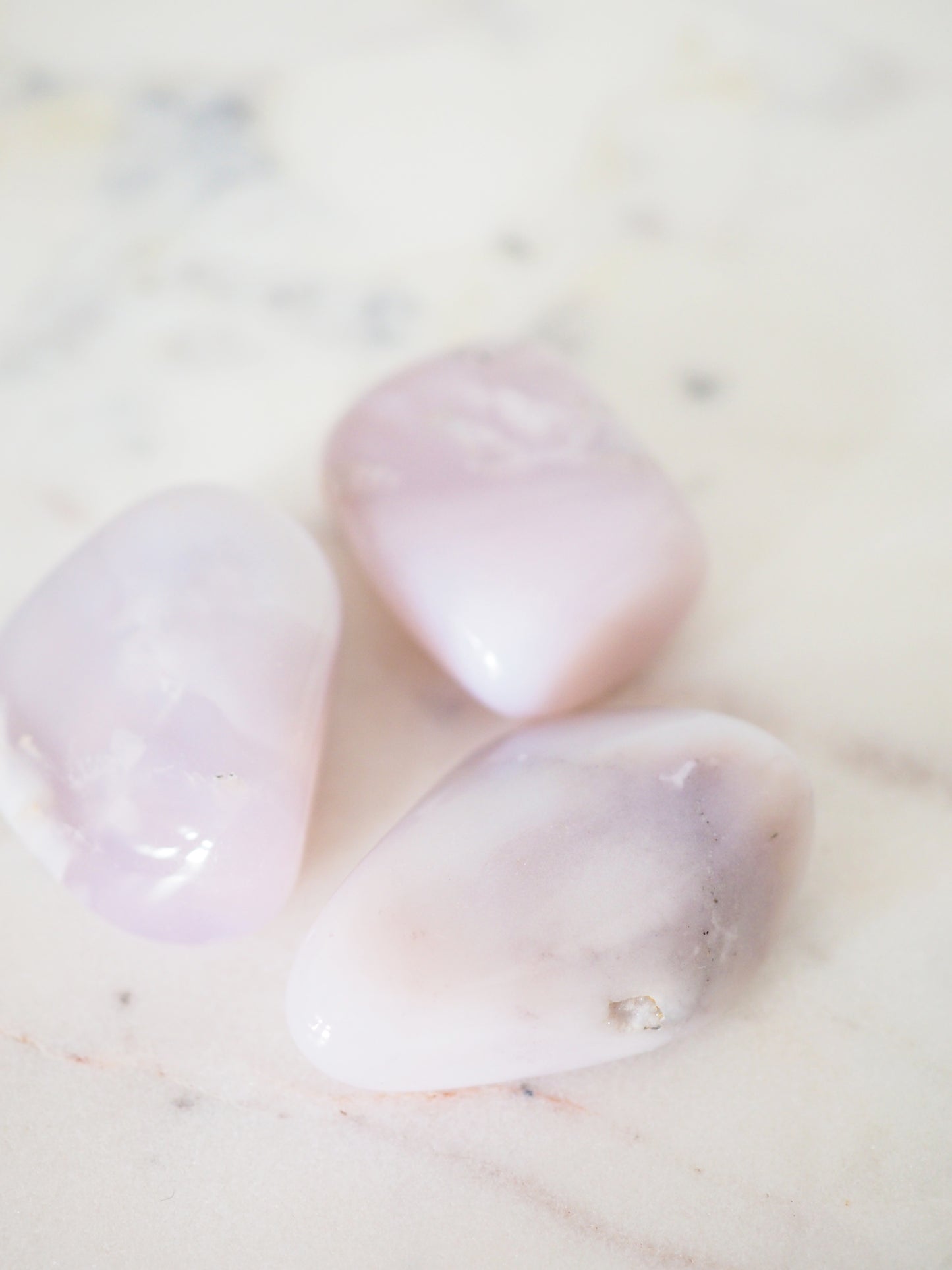 Rosa Chalcedon Trommelstein ca. 3cm - aus der Türkei HIGH QUALITY RARE