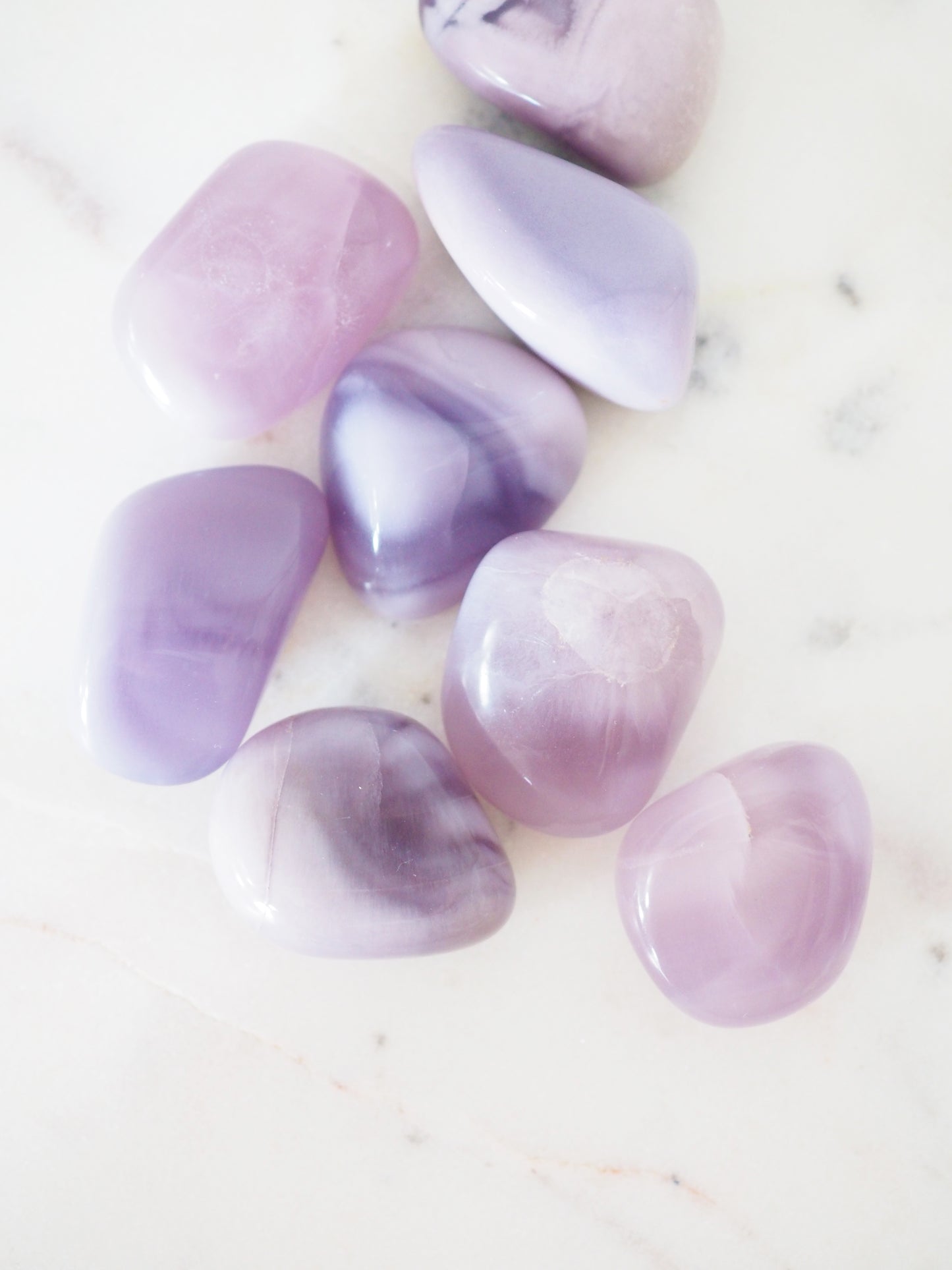 Lavendel Fluorit  Hydrofluorit Trommel Stein ca. 2.5cm - aus Mexiko