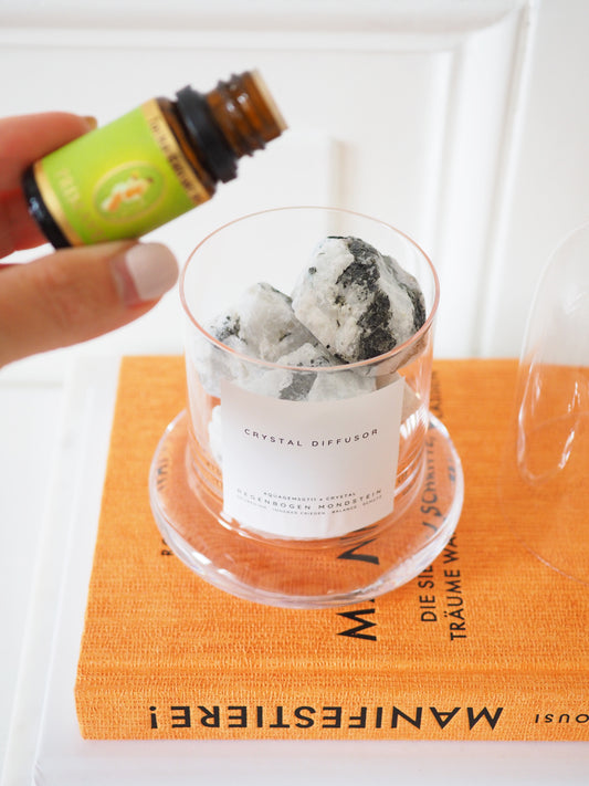 MAGICAL MOONSTONE CRYSTAL DIFFUSOR . Stone Difusor Difuser. Duftsteine für Ätherische Öle