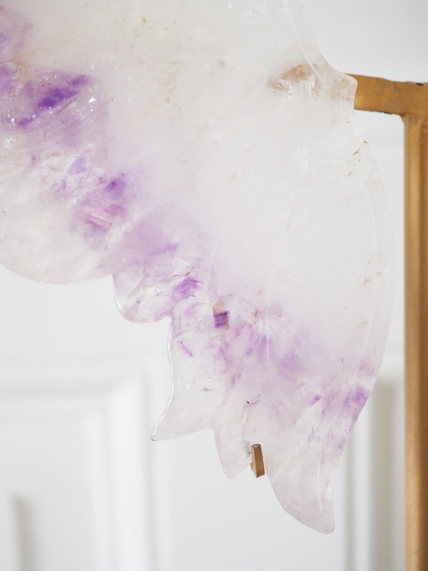 XXL Amethyst Schmetterling Flügel auf Halter ca. 29cm - aus Brasilien