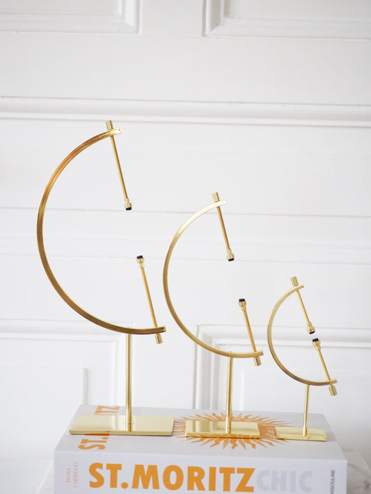 GLOBUS Hochwertiger Metall Kugel Ständer . Halter . Sphere Stand GOLD