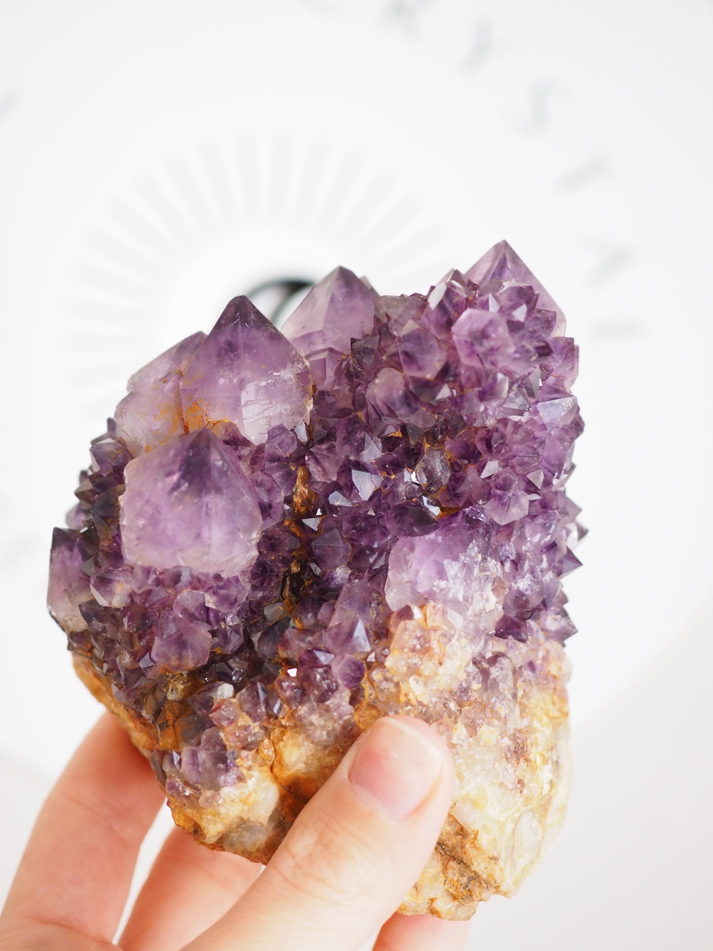 Kaktus Quarz Deep Violett . Spirit Quarz - aus Boekenhouthoek. Mpumalanga. Südafrika HIGH QUALITY