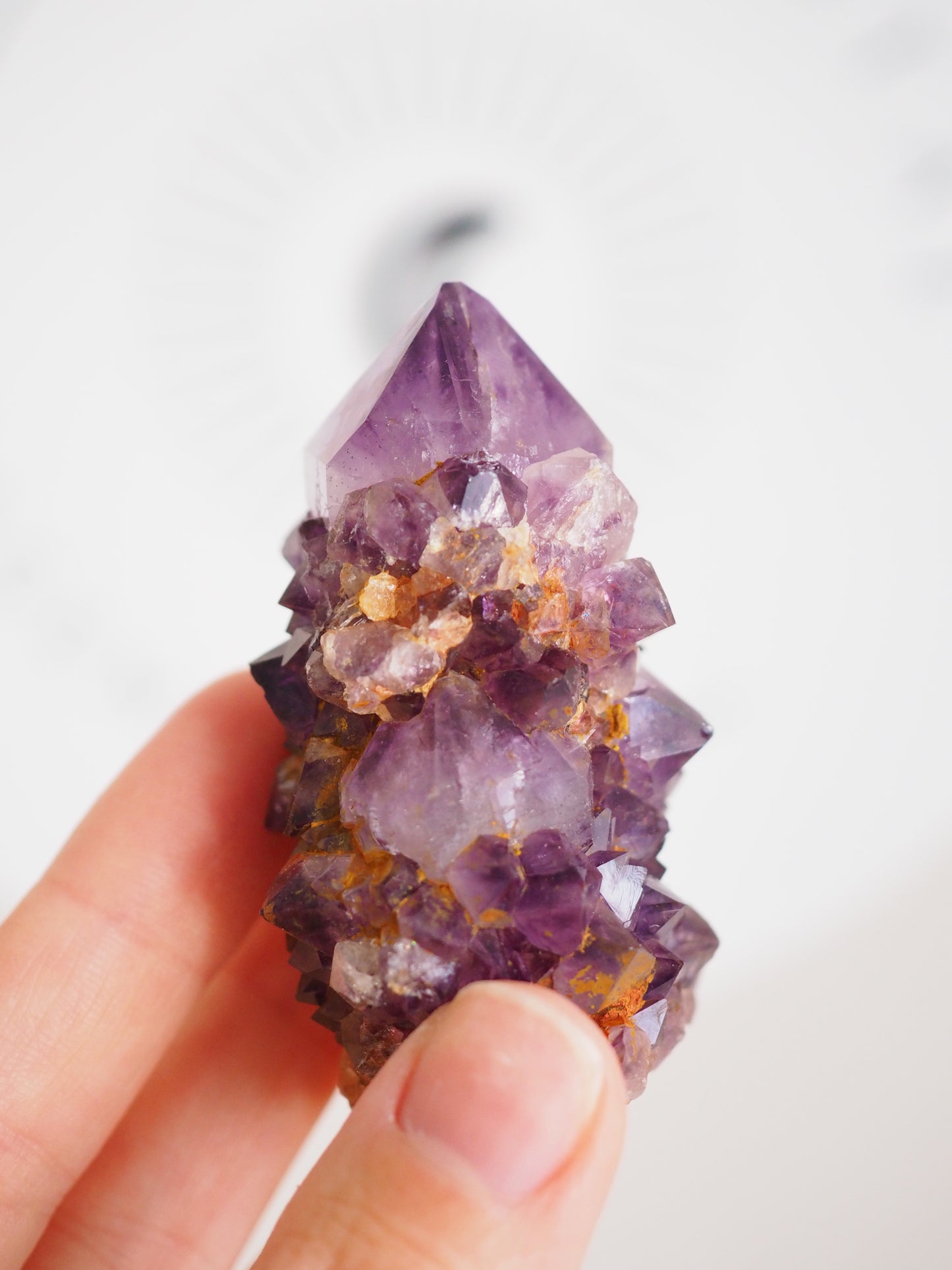 Kaktus Quarz Deep Violett . Spirit Quarz - aus Boekenhouthoek. Mpumalanga. Südafrika HIGH QUALITY