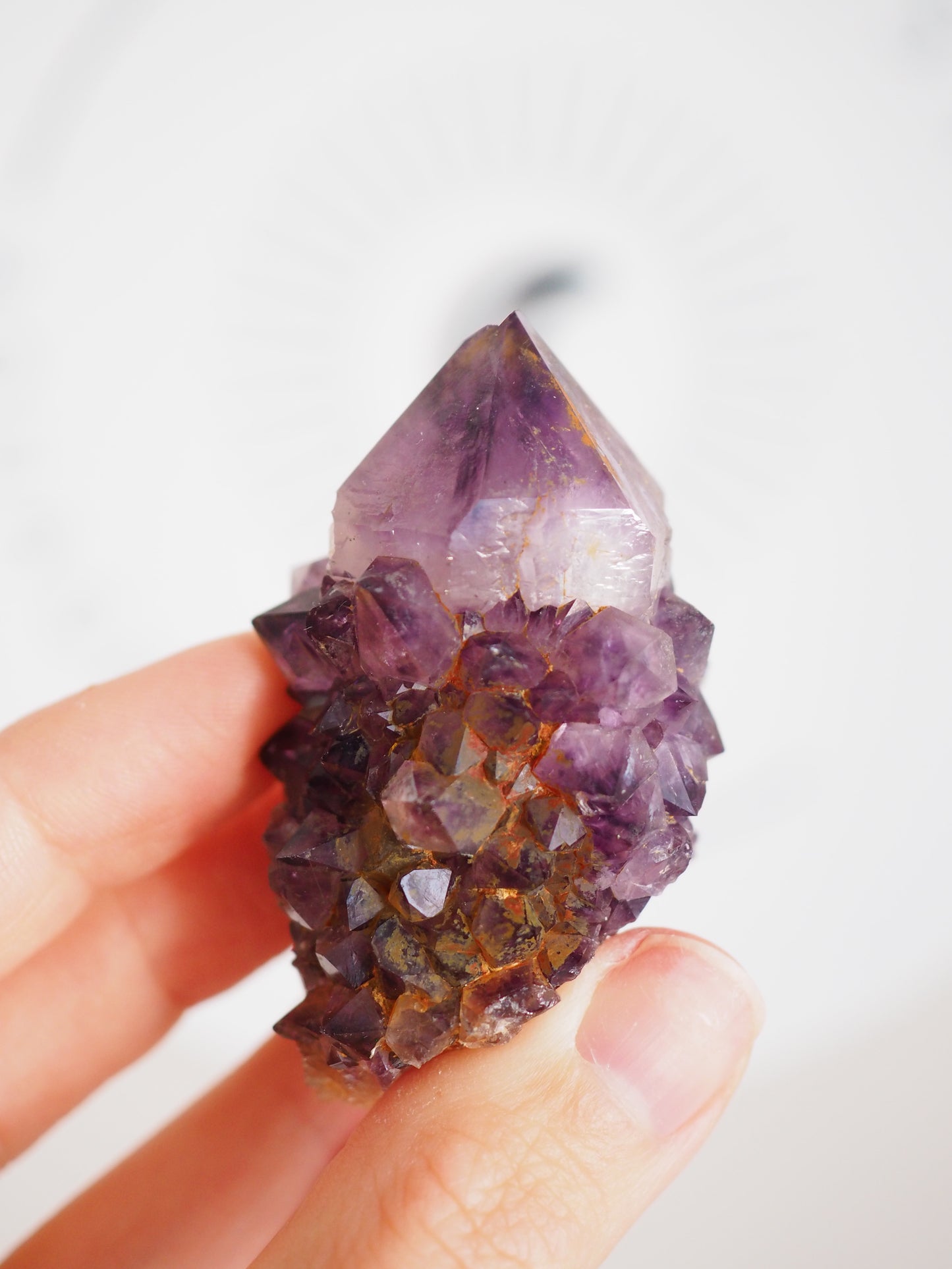 Kaktus Quarz Deep Violett . Spirit Quarz - aus Boekenhouthoek. Mpumalanga. Südafrika HIGH QUALITY