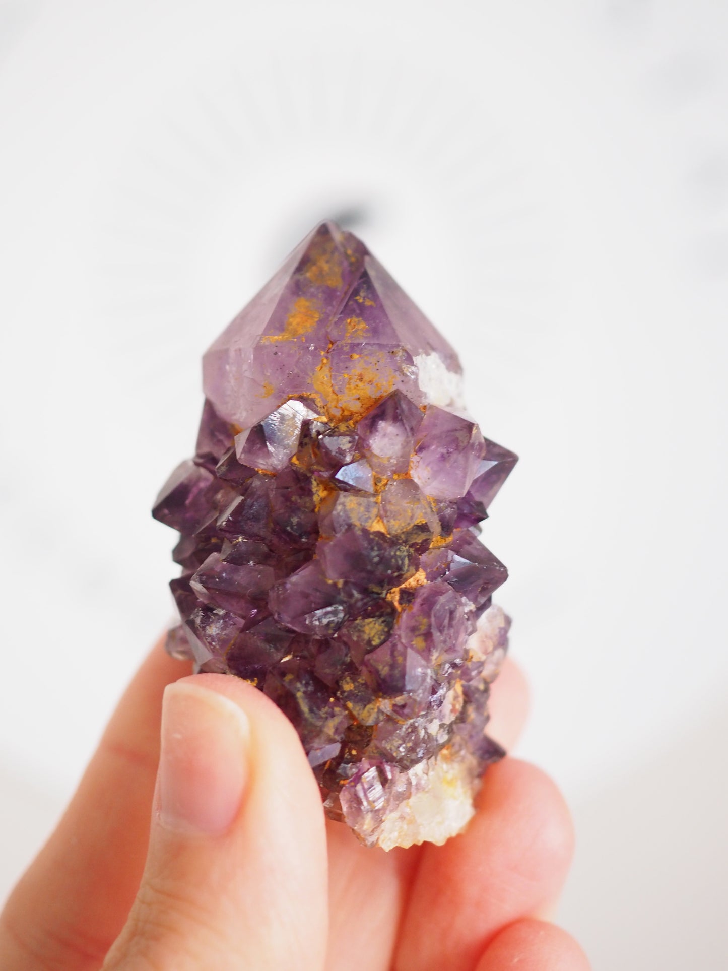 Kaktus Quarz Deep Violett . Spirit Quarz - aus Boekenhouthoek. Mpumalanga. Südafrika HIGH QUALITY