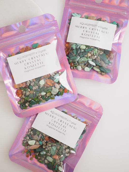 MERRY CHRISTALS CRYSTAL CONFETTI . Kristall Konfetti