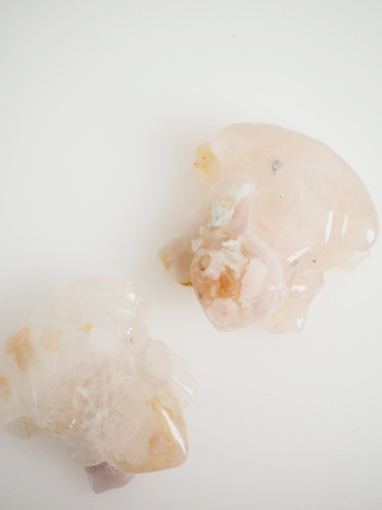 Blumenachat Frosch - aus Madagascar Hand Polished