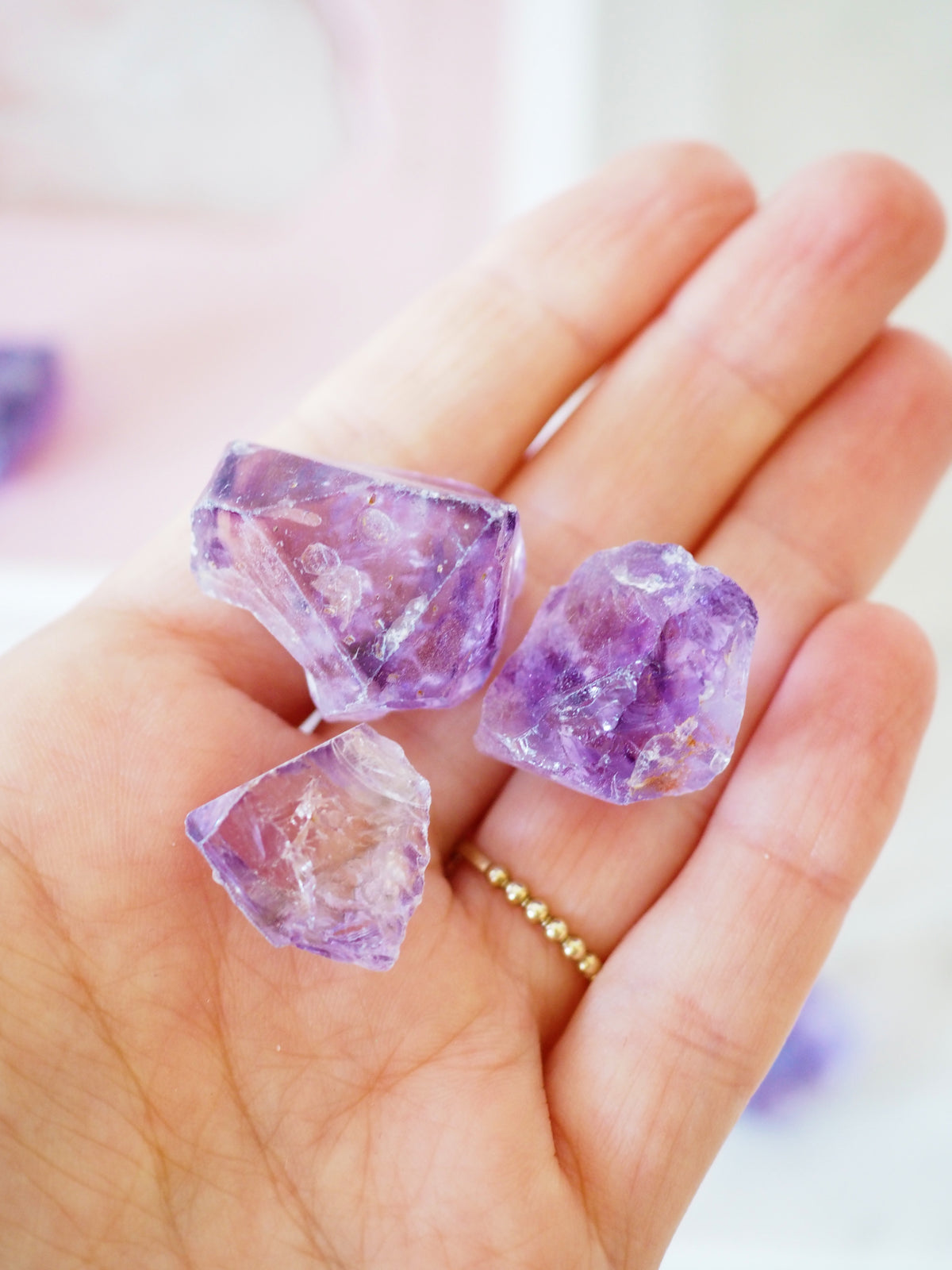 Wasseredelstein 1Stk. Amethyst ca. 1.5-2cm - aus Madagascar HIGH QUALITY