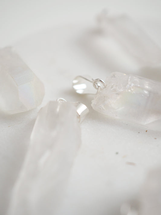 AngelAura Bergkristall Engel Anhänger ca. 2cm - aus Brasilien