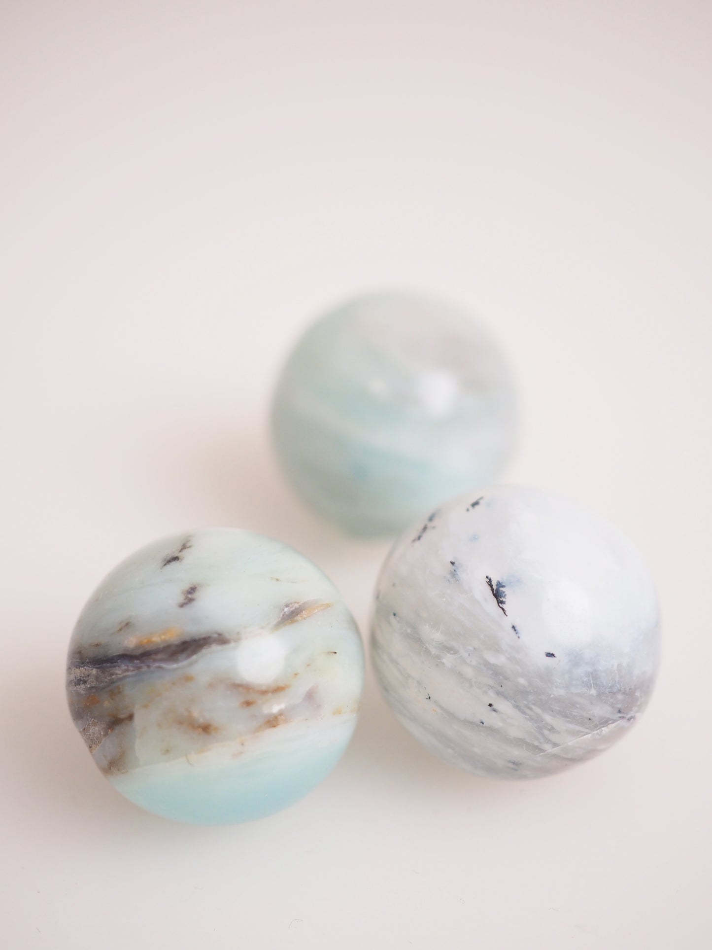 Grüner Opal Kugel - Green Opal ca. 2-3cm - aus Peru RARE