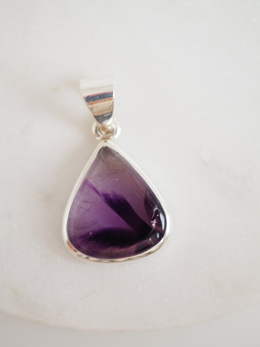 Amethyst Tropfen . Drop Anhänger 925 Sterlingsilber