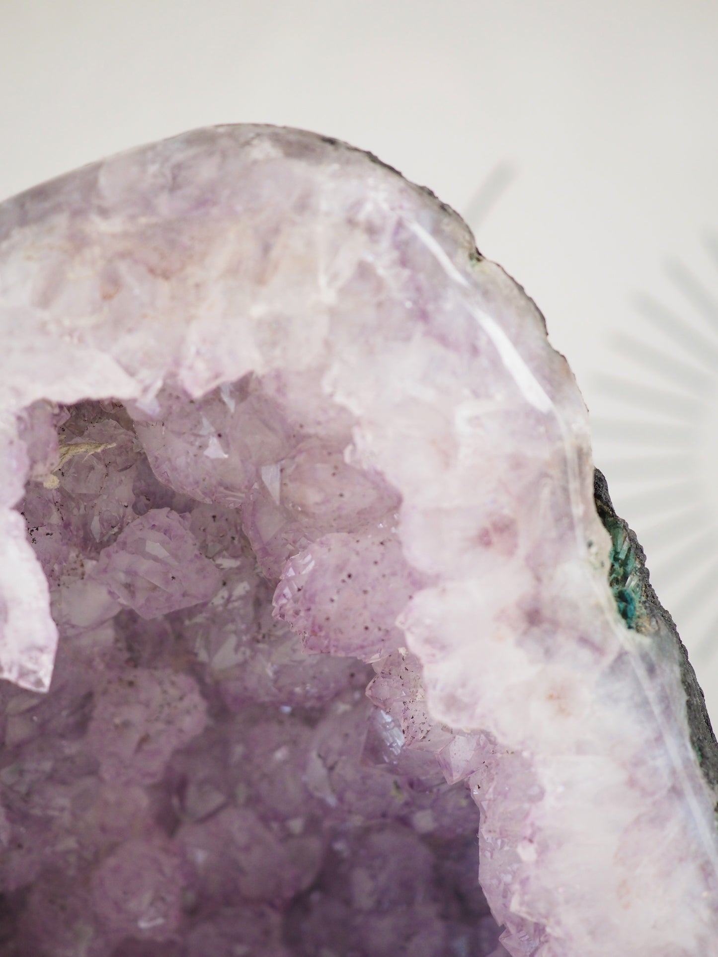 Flieder Violette Amethyst Geoden PAAR mit Kathedralen Kristallen & Amethyst Blumen ca. xx cm 14 Kg . PARADISE COLLECTION - aus Brasilien HIGH QUALITY