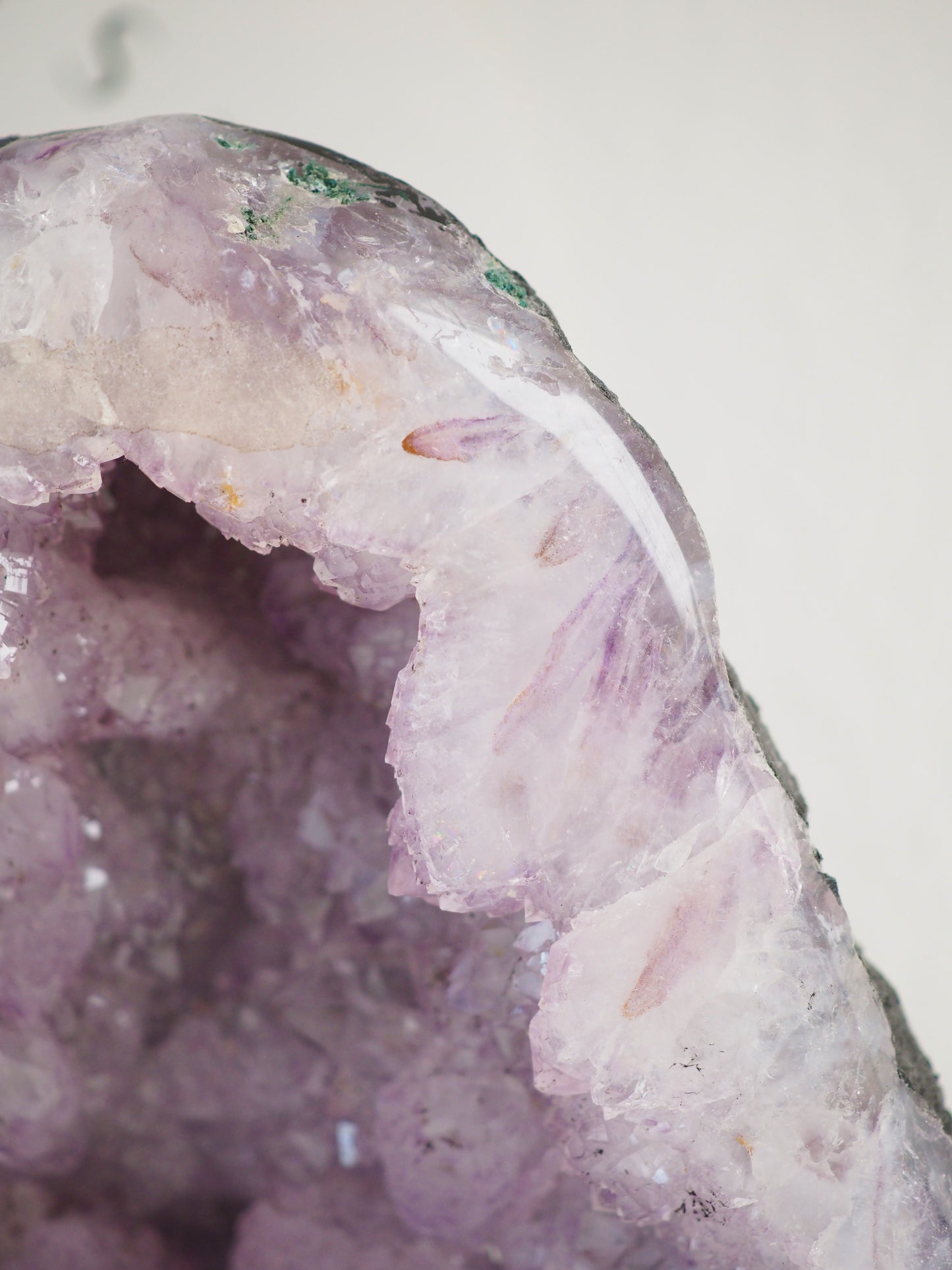 Flieder Violette Amethyst Geoden PAAR mit Kathedralen Kristallen & Amethyst Blumen ca. xx cm 14 Kg . PARADISE COLLECTION - aus Brasilien HIGH QUALITY