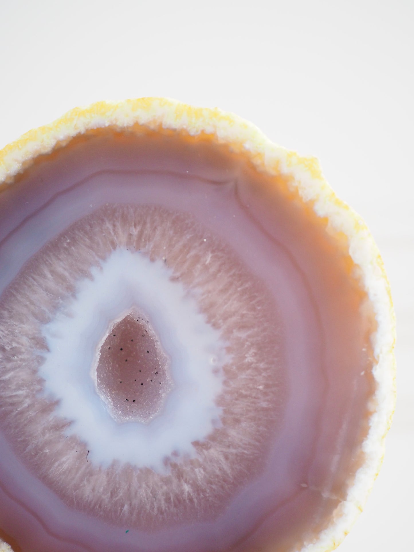Druzy Achat Geode auf Ständer 73. Halter ca 11-15 cm - aus Brasilien HIGH QUALITY Handpoliert