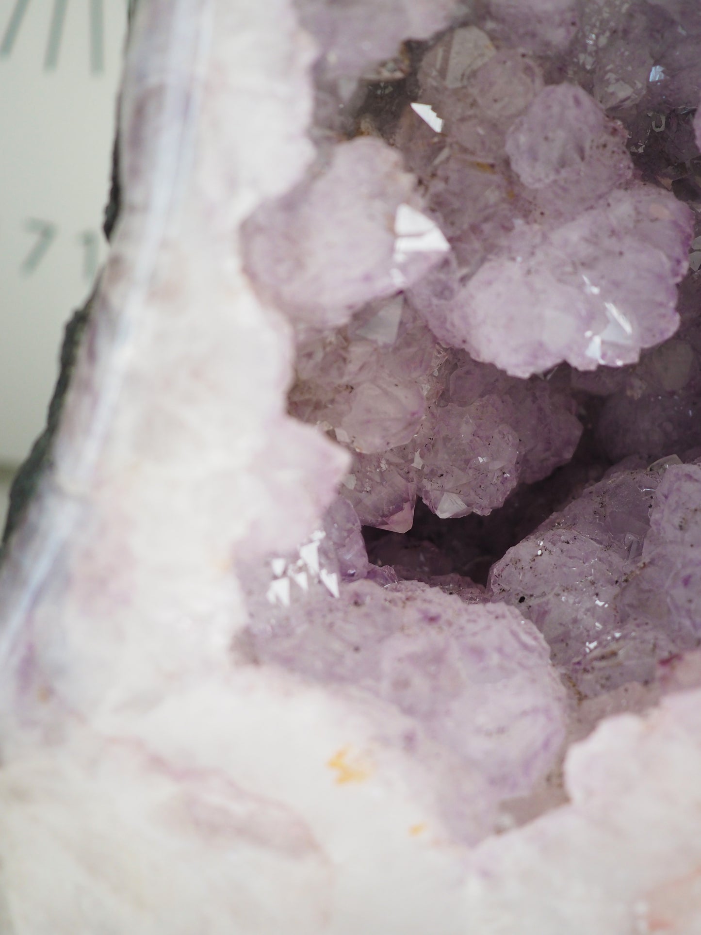 Flieder Violette Amethyst Geoden PAAR mit Kathedralen Kristallen & Amethyst Blumen ca. xx cm 14 Kg . PARADISE COLLECTION - aus Brasilien HIGH QUALITY