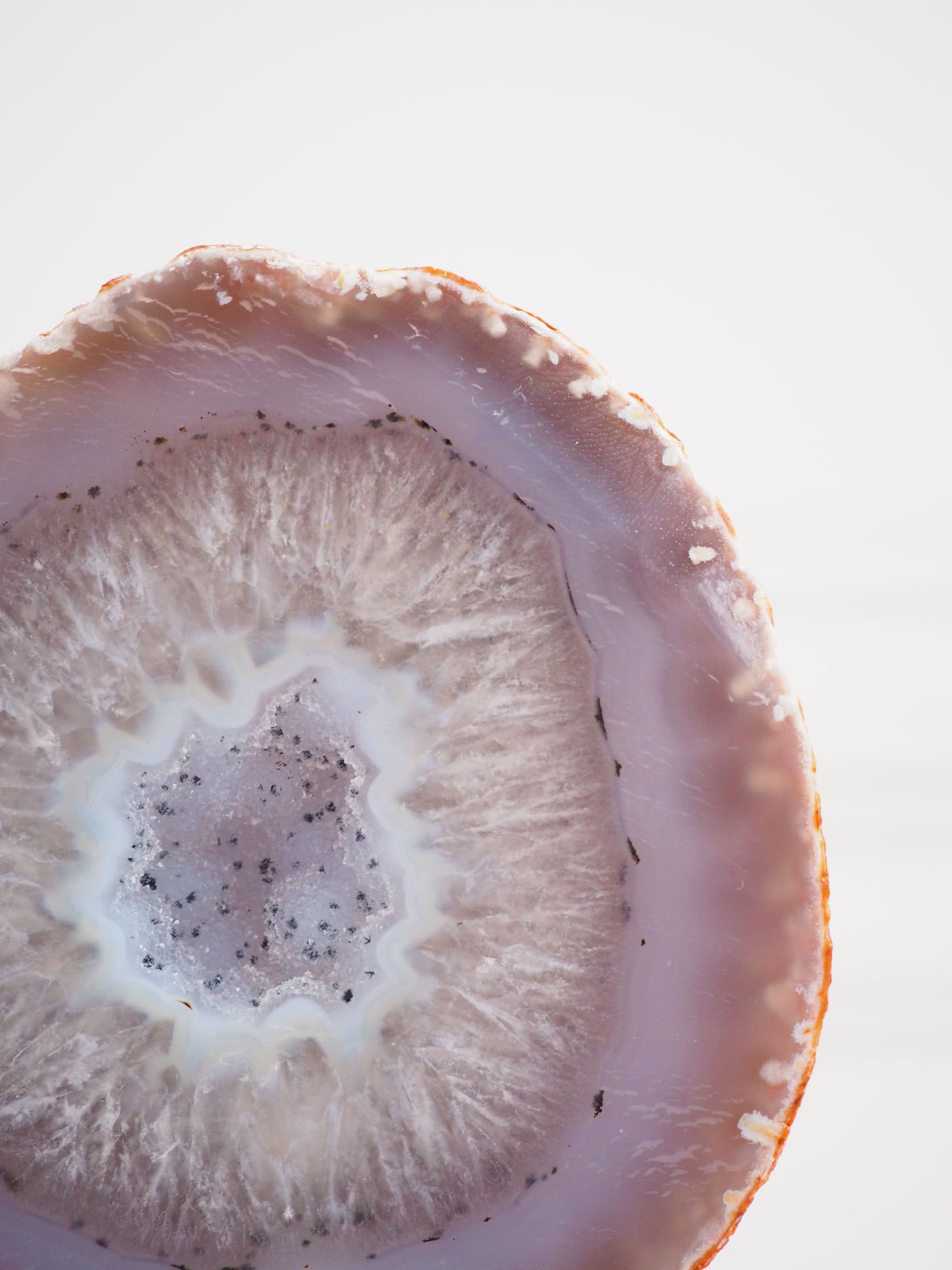 Druzy Achat Geode auf Ständer 98. Halter ca 11-15 cm - aus Brasilien HIGH QUALITY Handpoliert