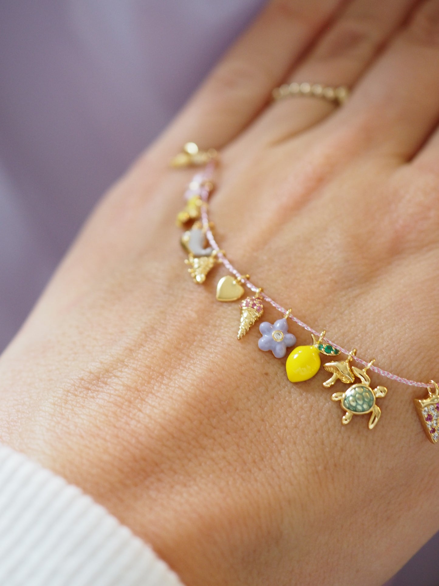 Schildkröte Armband MIRACLE CANDY COLLECTION - 925 Sterlingsilber vergoldet