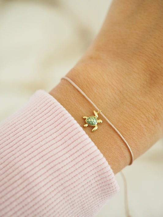 Schildkröte Armband MIRACLE CANDY COLLECTION - 925 Sterlingsilber vergoldet