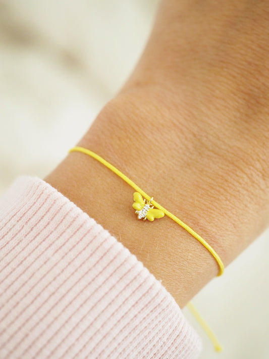 Biene Armband MIRACLE CANDY COLLECTION - 925 Sterlingsilber vergoldet Micro Pavé mit Zirkonia