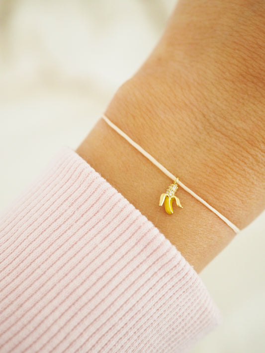 Banana Armband MIRACLE CANDY COLLECTION - 925 Sterlingsilber vergoldet Micro Pavé mit Zirkonia