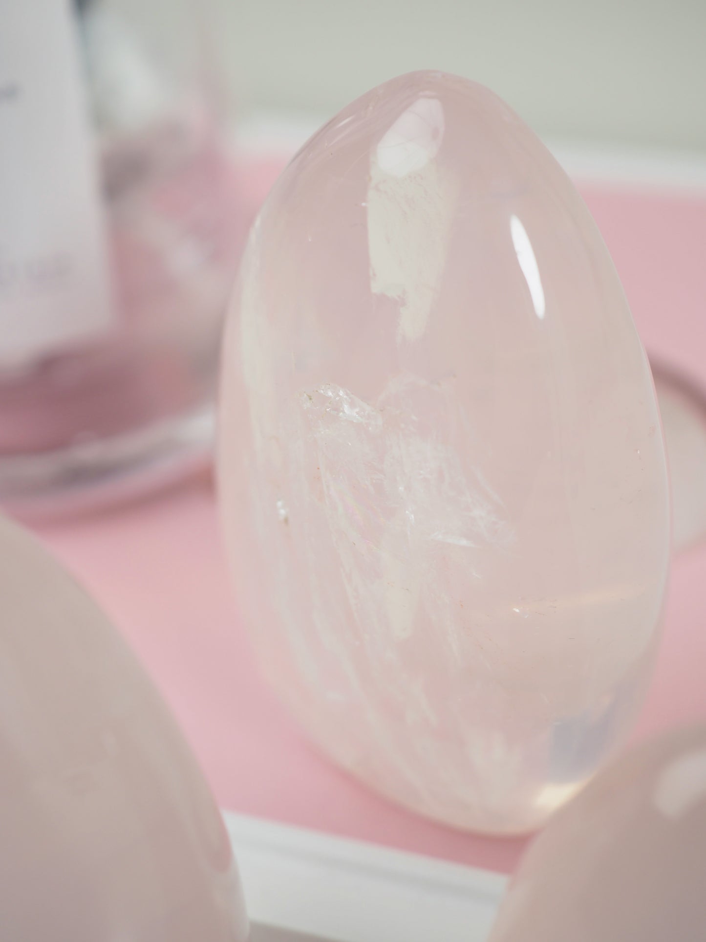 Gemmy Juicy Girasol Rosenquarz Freiform . ca xxcm - aus Madagascar HIGH QUALITY