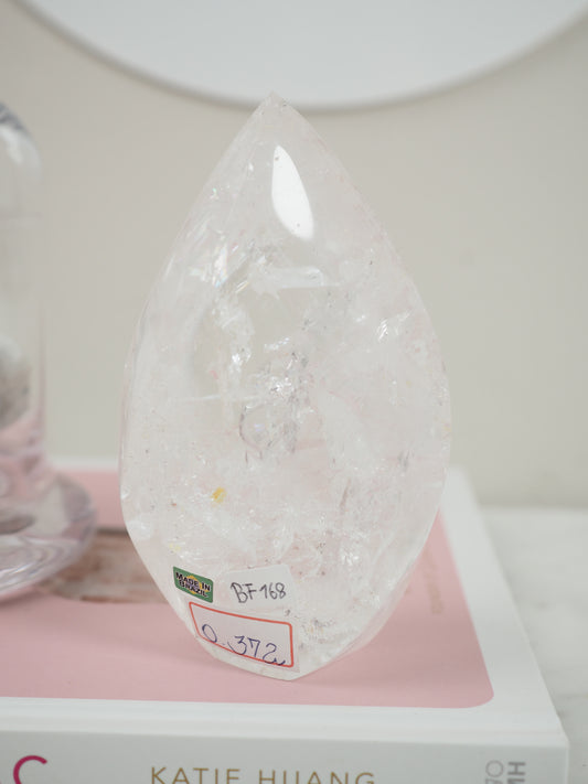 Lemurian Bergkristall Flamme mit Regenbögen - aus Brasilien HIGH QUALITY