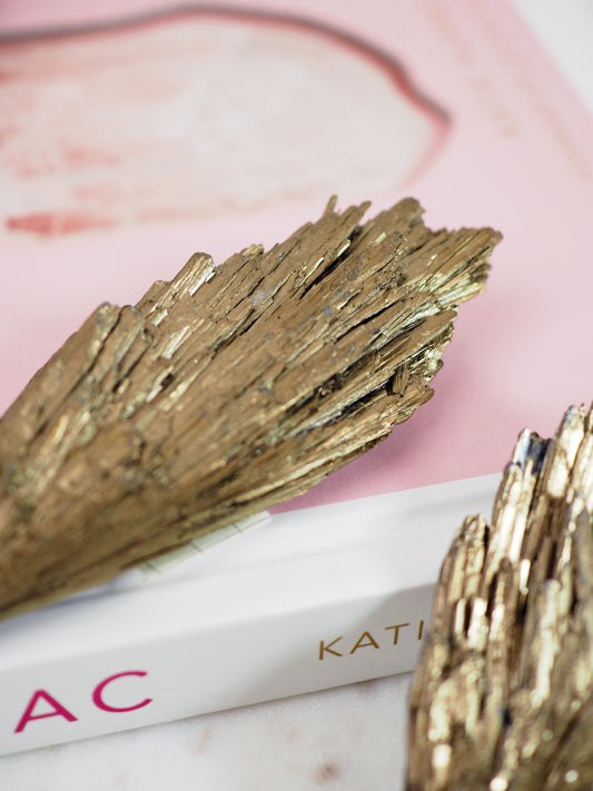 Kyanit vergoldet - aus Brasilien