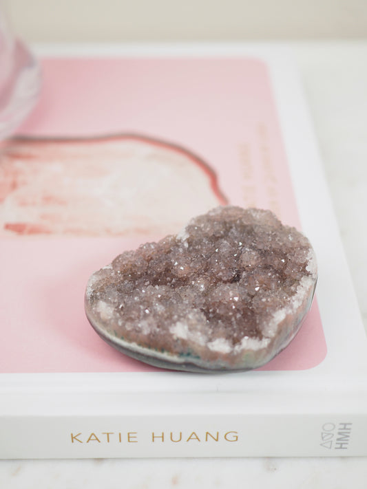 Rainbow Amethyst Herz - aus Uruguay RARE